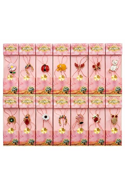 OEM Set of 24 Metal Brooches Martisor, Assorted Models, Individual Gift Packa...