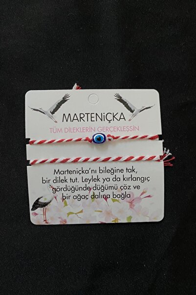 KOBA 1 Adet Kartlı Marteniçka Nazar Boncuk Figürlü Ve Figürsüz Bileklik Seti