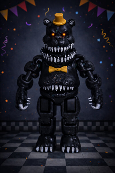 Rüzgar Tasarım Fnaf Five Nights at Freddy's Nightmare Fnaf Eklemli Oyuncak Ay...