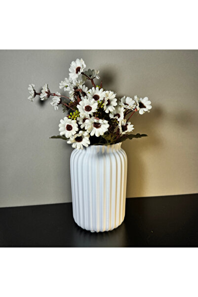 Mat Accessories Modern Estetik Maria Vazo 3D 15CM Yükseklik