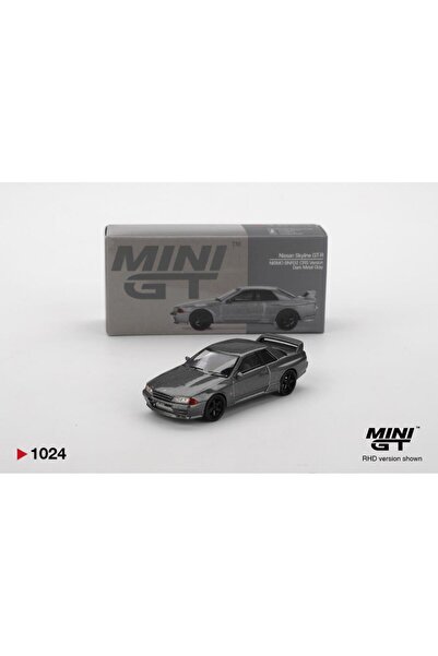 mini gt 1024 Nissan Skyline GT-R (NISMO BNR32 CRS Version) Koyu Metal Gri 1/6...