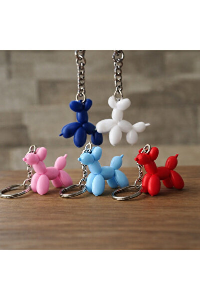 Vescarri Balloon Dog Keychain – Cute Mini Dog Figurine Bag & Key Accessory
