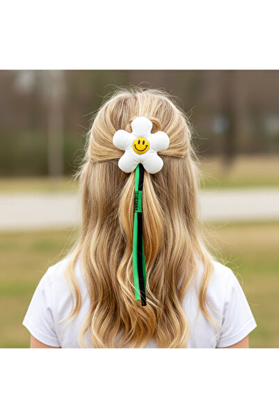 woodycord Χειροποίητο αυτόματο κούμπωμα Smiley White Daisy