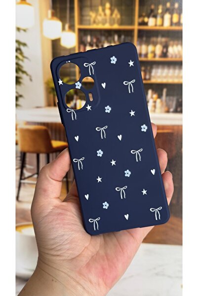 Vip Case Poco F5 Compatible Mini Bow Patterned Silicone Shock Absorbing Class...