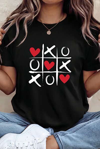 Sarah's Boutique Women's T-shirt – 100% cotton – Valentine's Day "XO GAME"