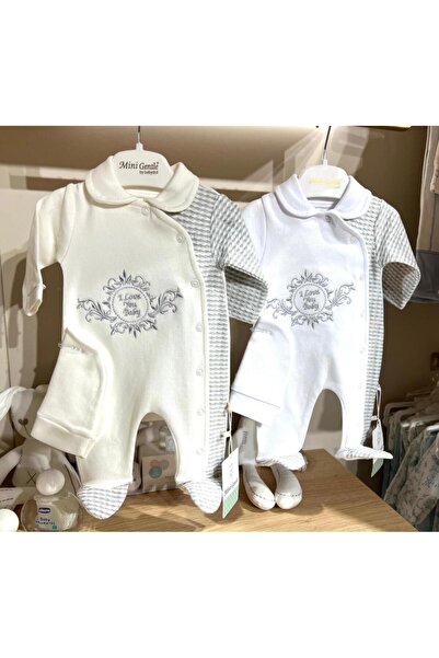 Generic Baby boy's jumpsuit up to 3 months old - white (each color sold separ...