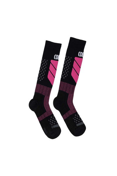 Colmar Унисекс ски чорапи 5227 Ярко розово-черно