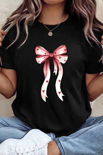 Sarah's Boutique Women's T-shirt – 100% cotton – Valentine's Day "Pink Heart ...