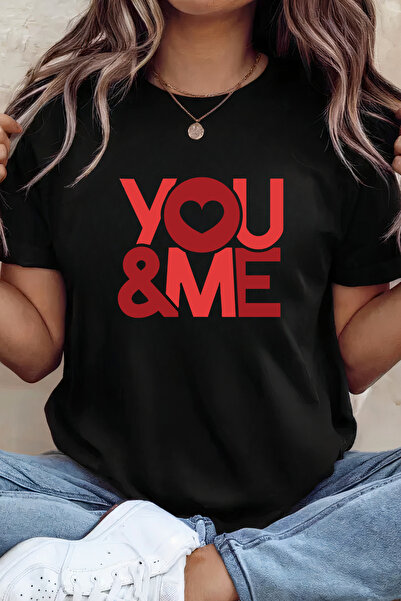 Sarah's Boutique Women's T-shirt – 100% cotton – Valentine's Day "You&Me"