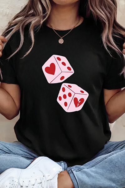 Sarah's Boutique Women's T-shirt – 100% cotton – Valentine's Day "Love Roll"