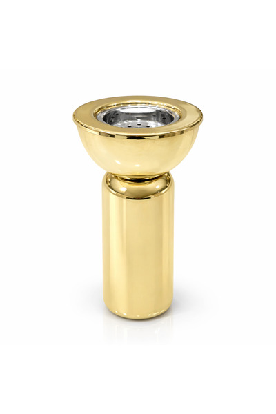 Binshihon Home round golden incense burner