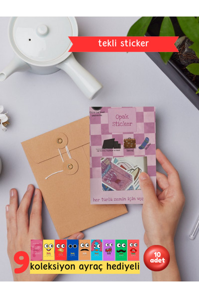 Pembe Yayınevi Tekli Sticker - Defter, Telefon, Tablet, Bilgisayar, Ajanda, J...