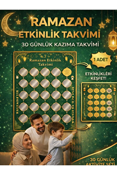 Pembe Yayınevi Ramazan Takvimi - 30 Günlük Çocuklar İçin Eğitici Ramazan Kazı...