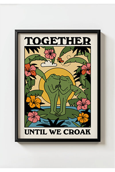 MIOVI WORKS Broaște Romantice |   Tablou decorativ de perete pentru bucătărie...
