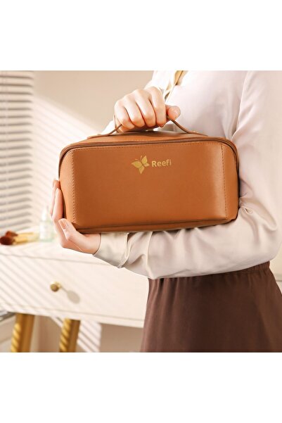 REEFI حقيبة مستحضرات تجميل - بني