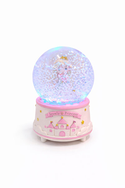 ZEFLAZER Hediyelik Kişiye Özel Sevimli Prenses Kar Küresi | Kız Çocuk Odası D...