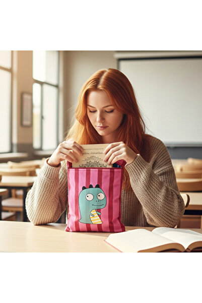 woodycord Χειροποίητη θήκη για βιβλία και τάμπλετ με σχέδιο δεινοσαύρων και ρ...