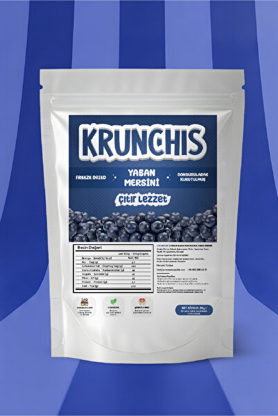 Krunchis Freeze Dried Yaban Mersini (Dondurularak Kurutulmuş Meyve) - 20gr