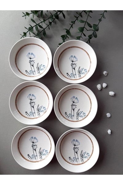 QUEEN Segah Model Embossed 6-Piece Modern Bowl/Cookie Bowl