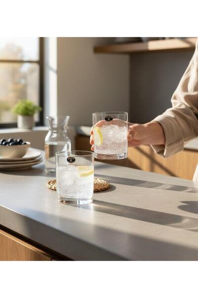 Onedekor 6-Pack Bohemia Larus Plain Short Soft Drink Glasses 400Cc