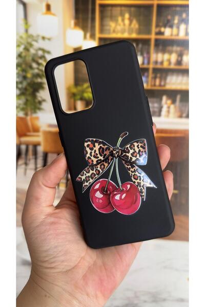 Vip Case Oppo A74 Compatible Cherry Bow Leopard Pattern Silicone Shock-Absorb...