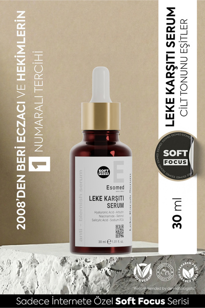 Esomed Leke Karşıtı Cilt Serumu Retinol ve Hyaluronik Asit İçerikli Aydınlatı...