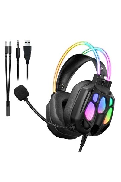 Onikuma X89 RGB Wired Earphone with Microphone (Black)