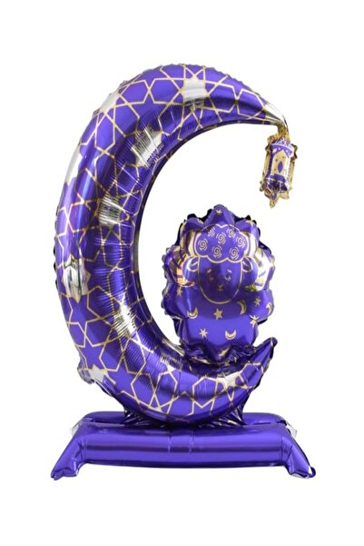 CANSIN Purple Ramadan Moon with Footprint