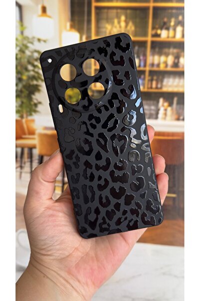 Vip Case Tecno Camon 30 Uyumlu Leopar Desenli Silikon Darbe Emici Klasik Koru...