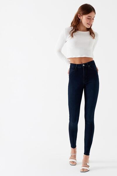 Livik Melissa Tess Blue Unfading Blue Skinny Jeans Shows Slimming Jeans