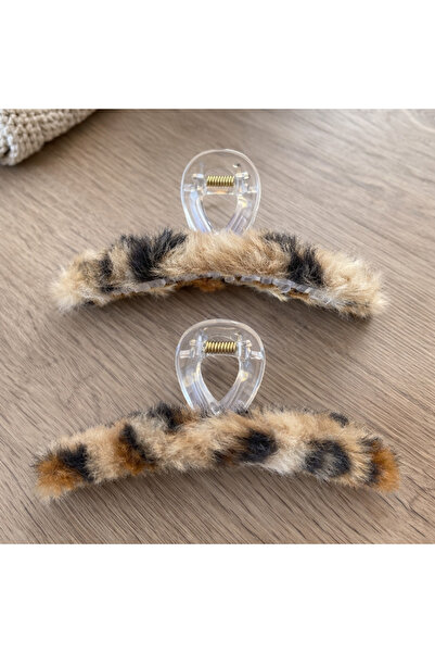 Srctech Σετ 2 τεμαχίων Μεγάλη βελούδινη πόρπη με μανδάλωμα - 12 εκ.