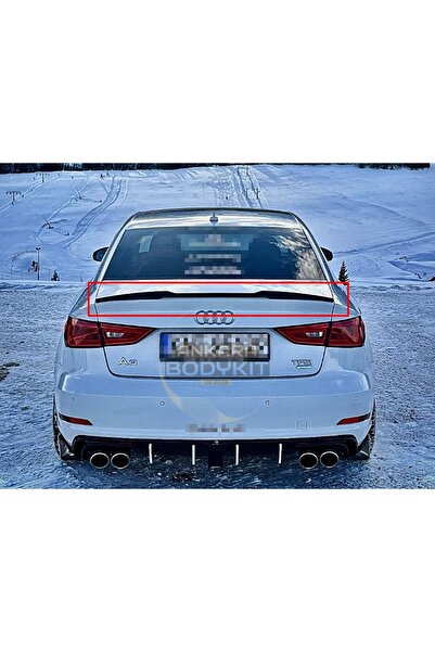 ANKARA BODYKİT AUDİ A3 SEDAN YARASA SPOİLER - 2013 - 2019 PLASTİK - BOYASIZ