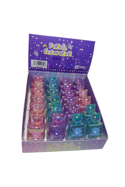 Bafix مبراة أقلام كاتشوتراش دبل كاتس (عبوة من 24 قطعة)