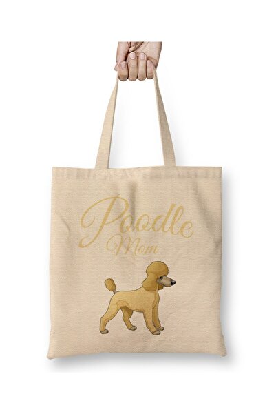 Toyaso Poodle Mom Dog Dog 02 Geantă din pânză Geantă de cumpărături cu mâner ...