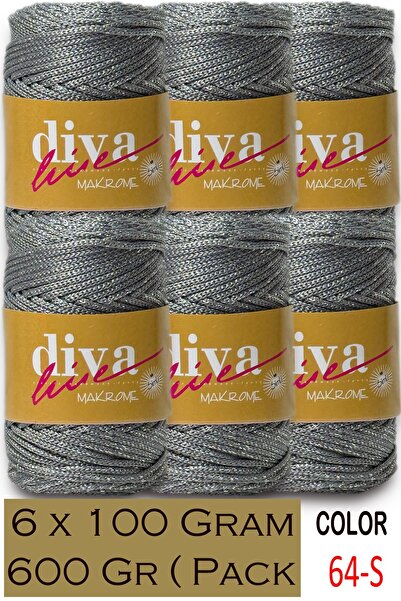 Diva İplik 2,5 мм поліестерна макраме-шнур для сумок (упаковка з 6 штук) 600 ...