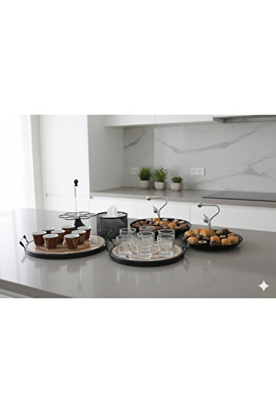 Generic Hospitality set (cup holder, napkin holder and serving trays) - a tou...