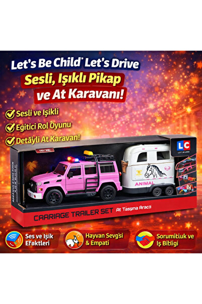TRUST STORE Let’S Be Child Let’S Drive Pickup and Horse Caravan with Sound an...