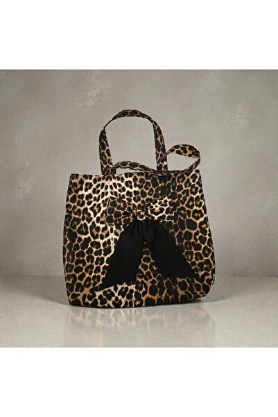 diclecollection Women's Leopard Pattern Fabric Bag
