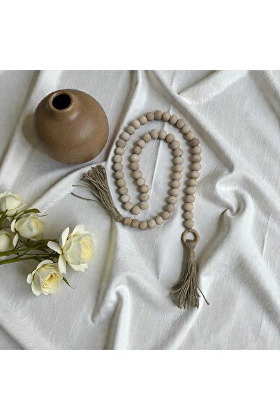 diclecollection حلية خشبية مزخرفة بتفاصيل خرزية، زينة ديكورية/زينة جدارية/هدي...