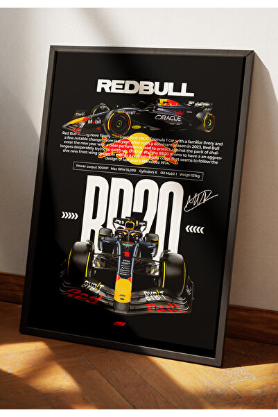 Turkish Riders F1 Redbull Racing RB20 / Visokokvalitetna UV štampa MDF zidna ...