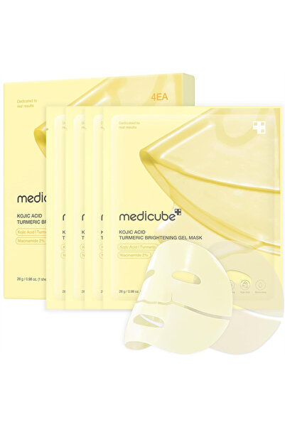 Medicube Mască gel iluminatoare cu acid kojic și turmeric, spray iluminator ș...