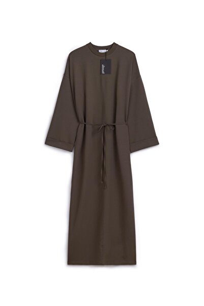 praye Rochie casual cu mâneci suprapuse, maro