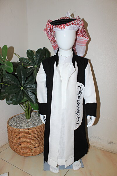 Abaya-AB طقم ولادي 1-ثوب ساده 2- دقله مطرزه مع عباره 3- طقم عقال لاصق كامل مع...