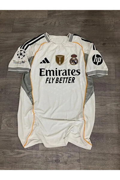 NO BRAND تيشرت ريال مدريد الاساسي (مشجع) بشعارات الابطال 2026