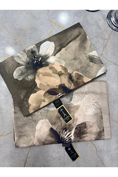 Eyfel Batik Çiçek Desen Bmbu Şal