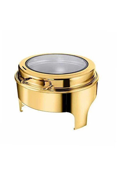 Awanimas round gold buffet heater