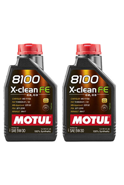 Motul 2 liter package of 8100 X-Clean FE 5W30 oil – Protection and performanc...