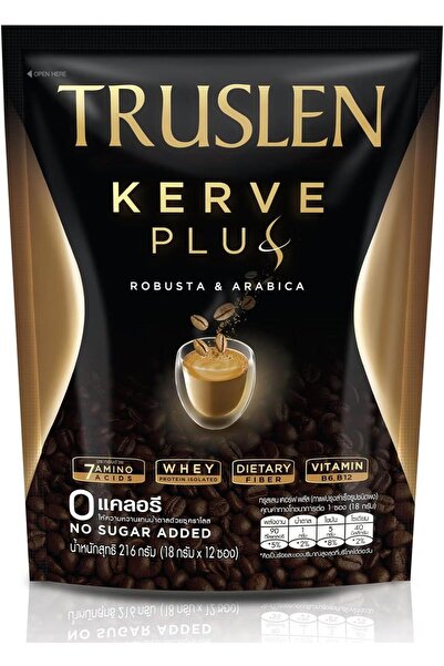 Truslen كيرف بلس - قهوة سريعة التحضير خالية من السكر مع روبوستا وأرابيكا، وبر...