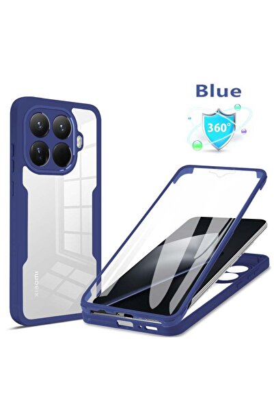 Choice xiaomi 15T Pro blue 360 Full Body Screen Protector Transparent Case Fo...