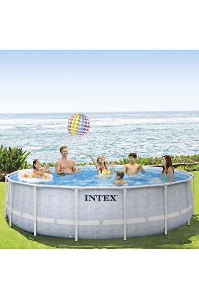 Intex 26746 488x122cm Yuvarlak Prefabrik Havuz Seti 220v Filtreli